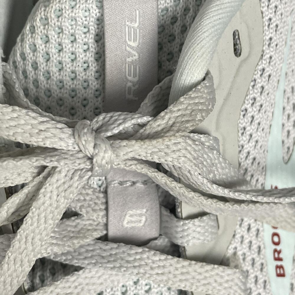 Brooks Revel Running Shoes Womens Size 10.5 Gray White Knit Road Neutral 120386 - Picture 6 of 15